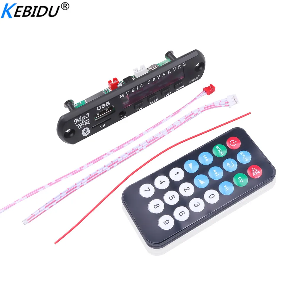 Беспроводной Bluetooth 5 0 DC в 12 В MP3 WMA декодер плата аудио модуль USB FM TF радио AUX вход для