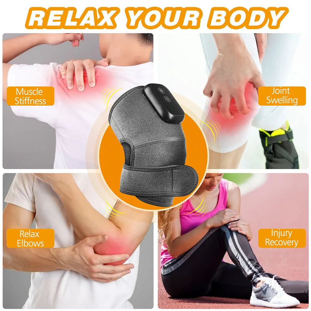 Jual Nirkabel Dipanaskan Bantalan Lutut Getaran Pemijat Untuk Siku Bahu Bantalan Lutut Sendi Arthritis Nyeri Terapi Bantalan Pemanas
