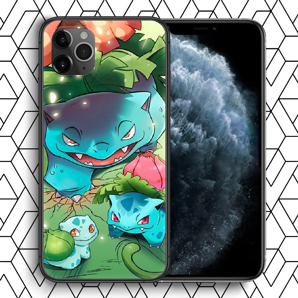 

Cute Cartoon Pokemons Phone Case For iPhone 4 4s 5 5S SE 5C 6 6S 7 8 Plus X XS XR 11 12 Mini Pro Max 2020 black Coque Pretty