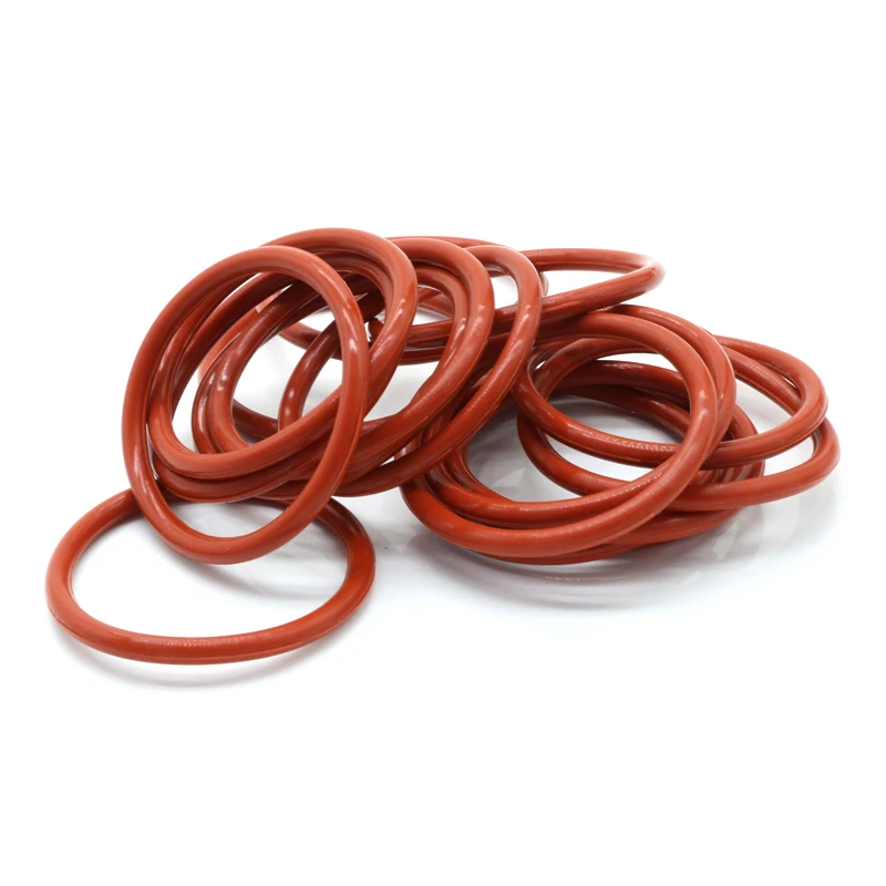 50pcs Red Silicone Ring Gasket CS 2mm OD 5 ~ 90mm O Rubber Seal pressure cooker o-ring food high temperature gasket | Обустройство