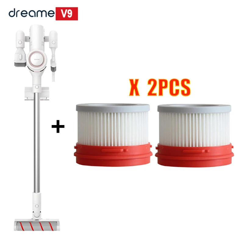 Dreame V9 пылесос беспроводной циклонный фильтр Ручной беспроводной Mi ковер развертки пылесборник домашний пылесос портативный - Цвет: V9 add 2Hepa Filters