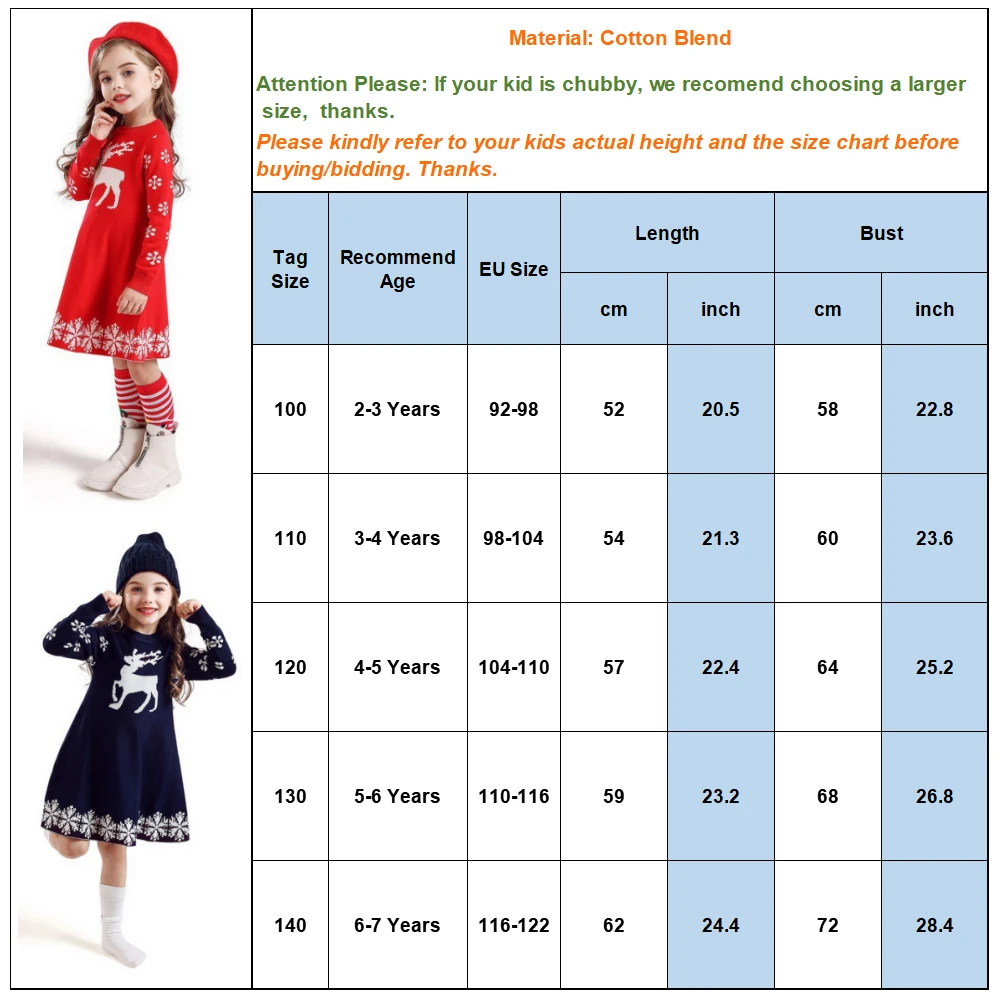 Рождественский костюм принцессы платье для девочек с длинными рукавами вязаное