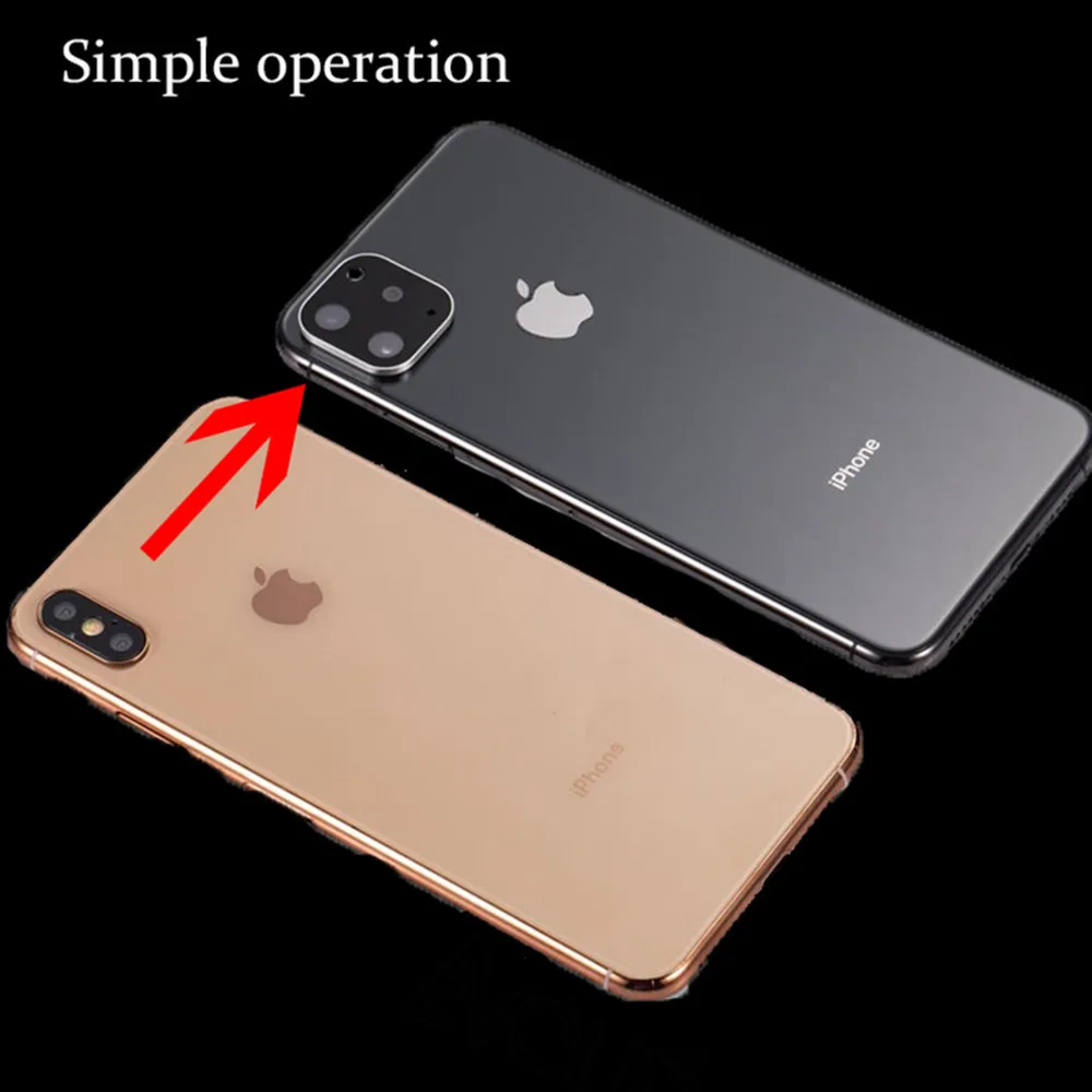 Поддельная камера для iPhone X XS 11 Pro защита экрана объектива Max Замена на чехол со