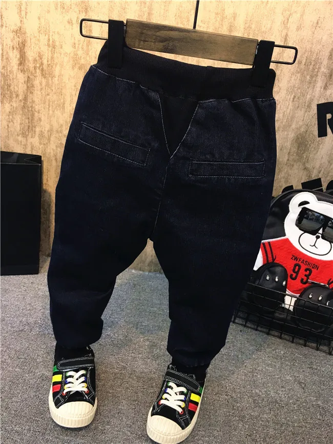 Детские джинсы весенние детские брюки повседневные с большими карманами |