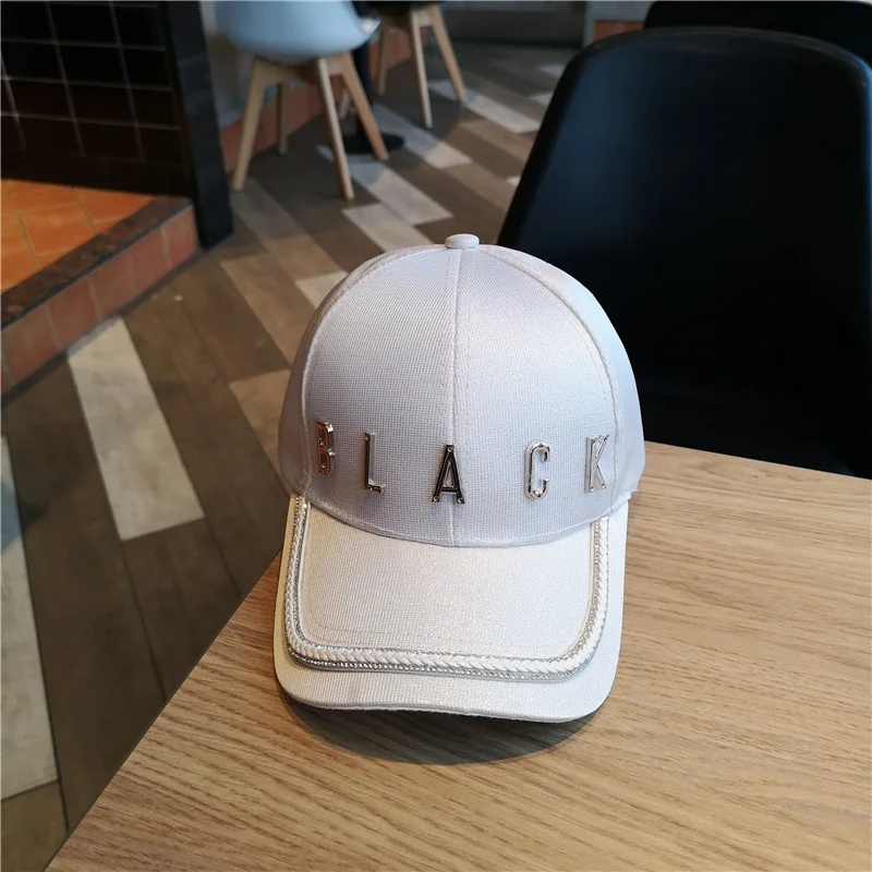 Бейсболка с металлическими буквами для мужчин и женщин регулируемая крутая