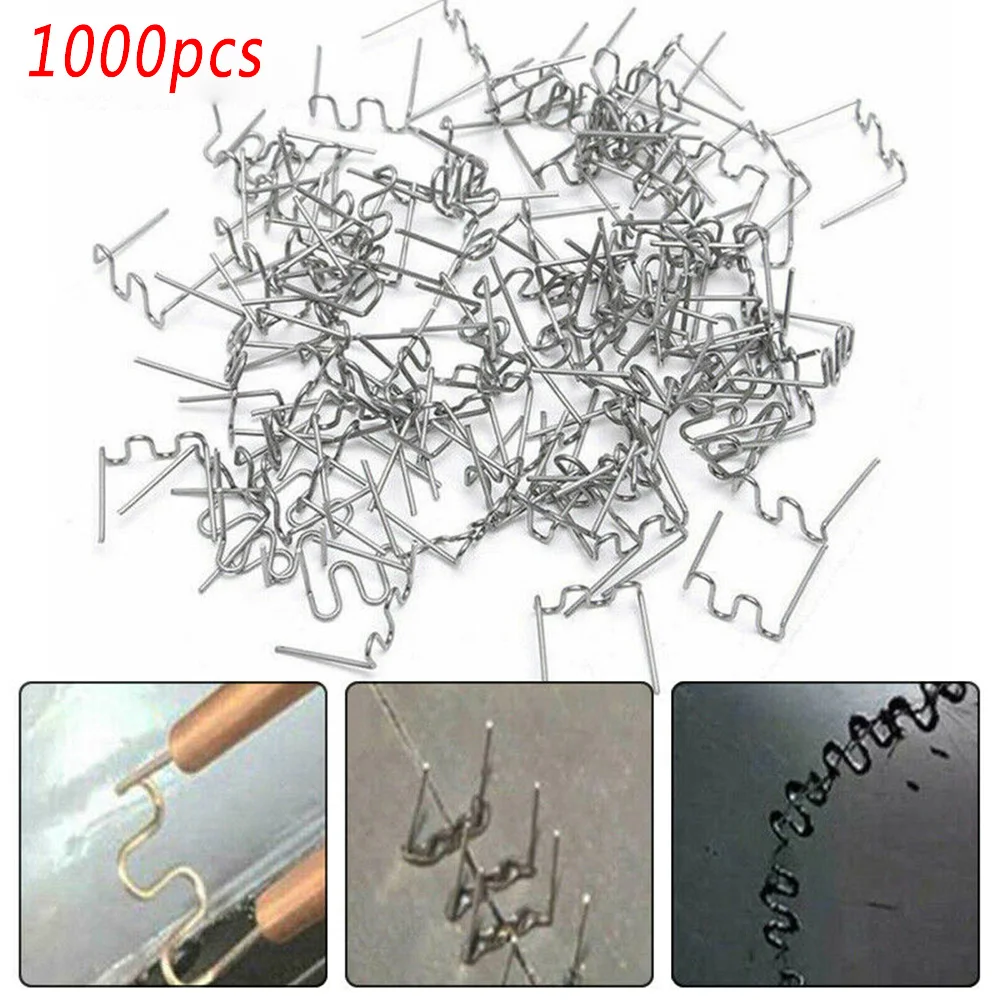 

For Plastic Stapler Welder Wave Staples 1000PCS Pre-Cut Hot Staple Accessory Parts Replacement