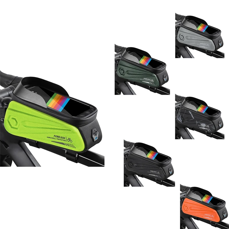 

WEST BIKING 7.0 Inch Contact Screen Phone Case Bag Bike Bicycle Tube Bag Waterproof Cycling Phone Mount