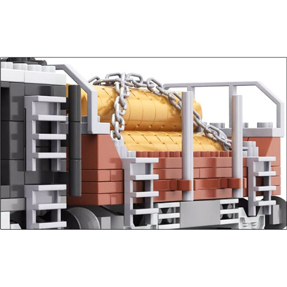 

AUSINI 25705 410pcs Steam Train Building Blocks Retro Kids Educational Model Bricks Brinquedos Diy Toys For Children