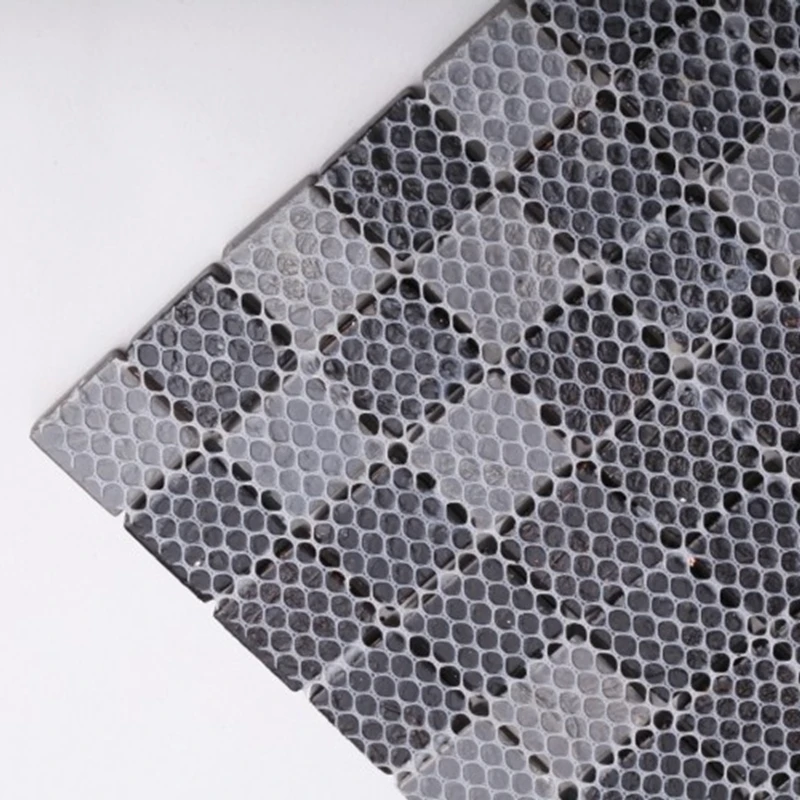 Пурпурная белая черная стеклянная мозаичная плитка для кухни ванной комнаты