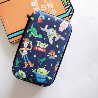 Серый Дисней Микки мультфильм монета кошелек Минни мальчик девочка Монета Сумка сумка для хранения гарнитуры зарядное устройство кабель для хранения данных коробка клатч - Цвет: Серый
