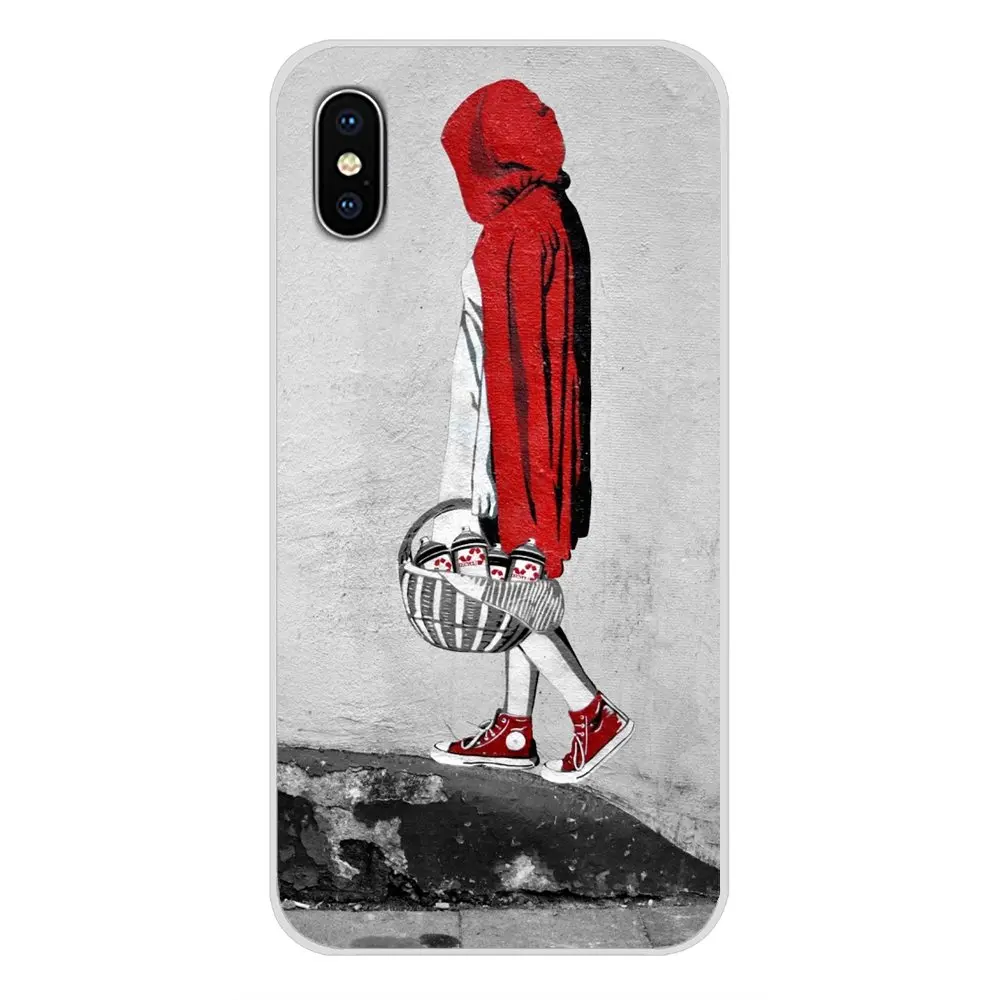 Прозрачный чехол из ТПУ для Xiaomi Redmi Note 3 4 5 6 7 8 Pro Mi Max Mix 2 2S Pocophone F1 Funny Street Art Banksy Graffiti |