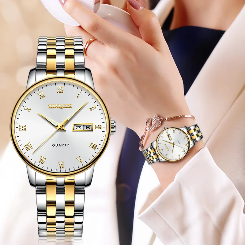 Новинка 2019 золотые часы женские креативные стальные часы-браслет Relogio Feminino Montre