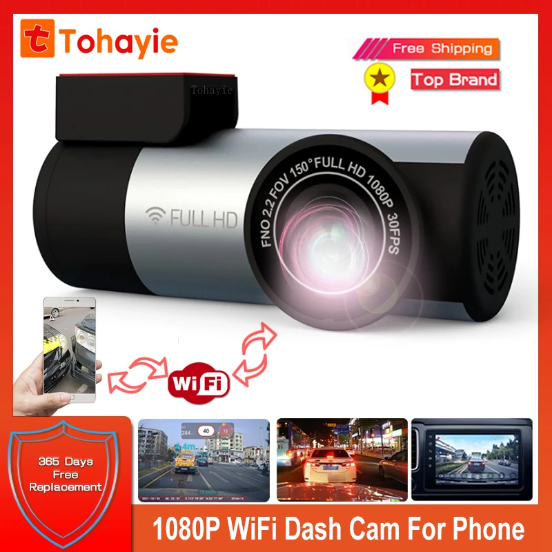 

1080P Dash Camera Car DVR Camera Recorder wifi Dashcam Driving Video Recorder For Android Car Radio Phone