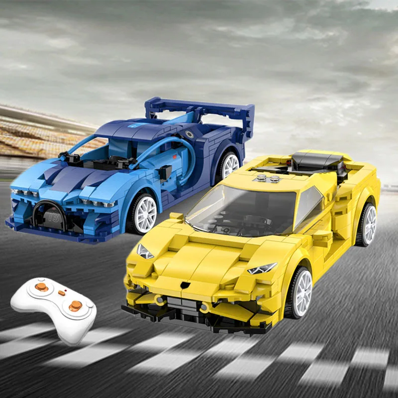 

Модель спортивного автомобиля с дистанционным управлением, программирование через приложение, строительные блоки, технические радиоуправ...