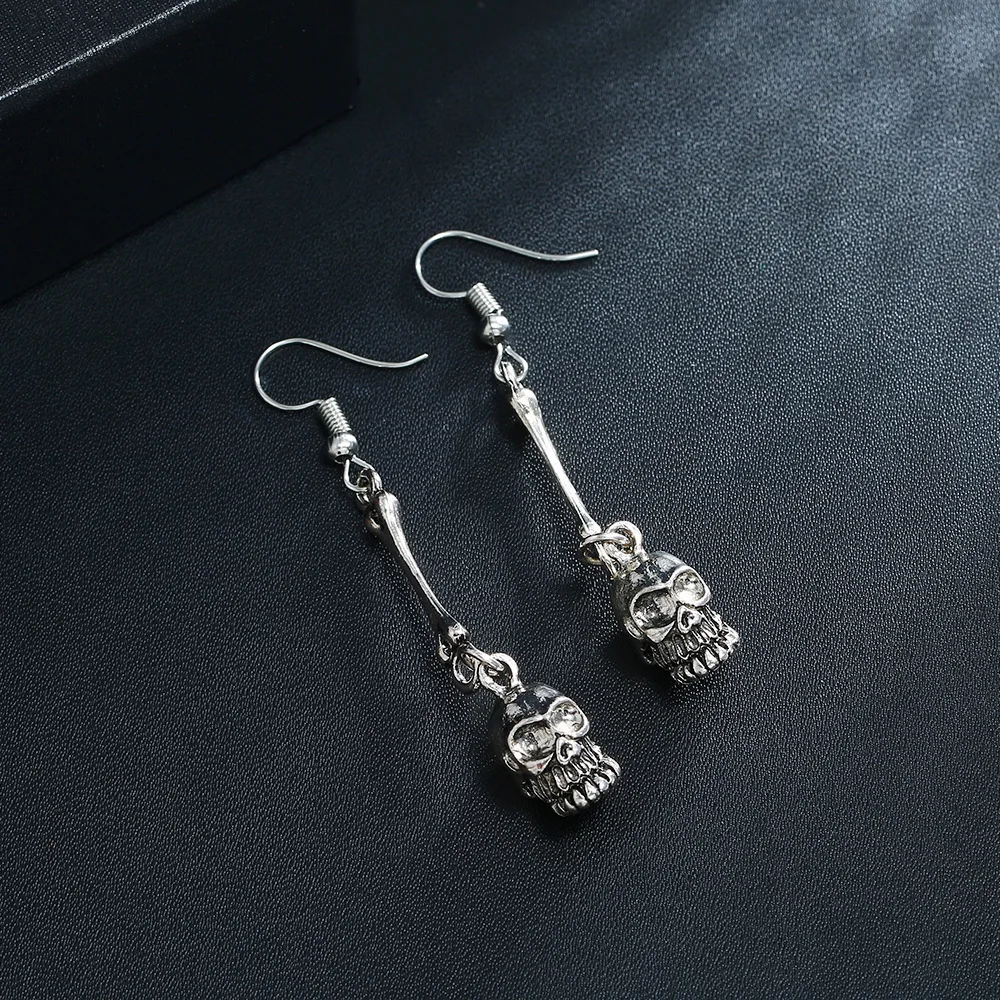 Модная женская серьга с черепом позолоченные посеребренные женские Обручальные