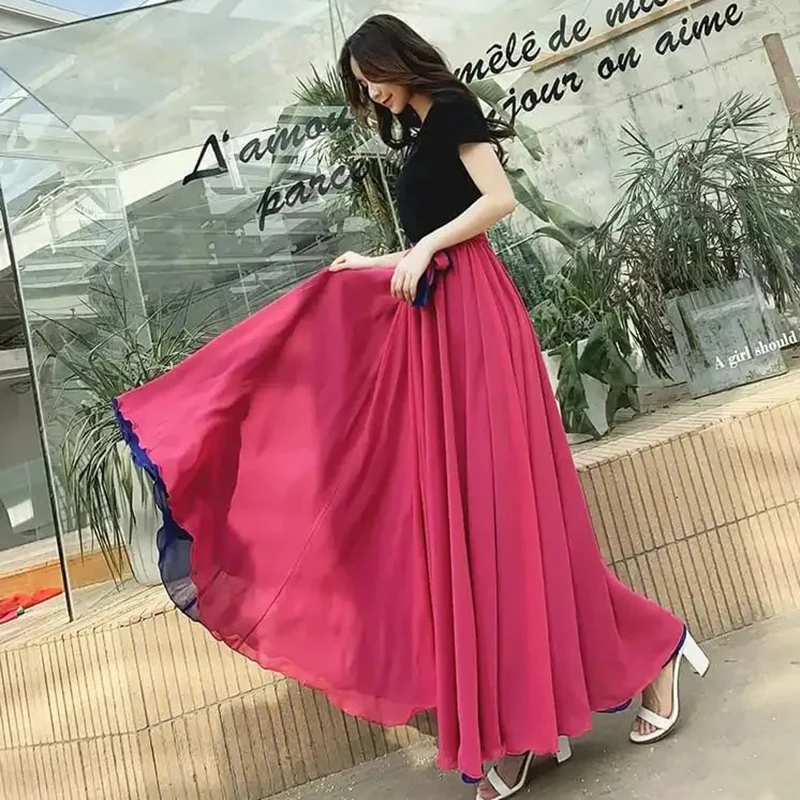 Двухслойная танцевальная одежда 540 Круглые 8 метров большая подола Длинная