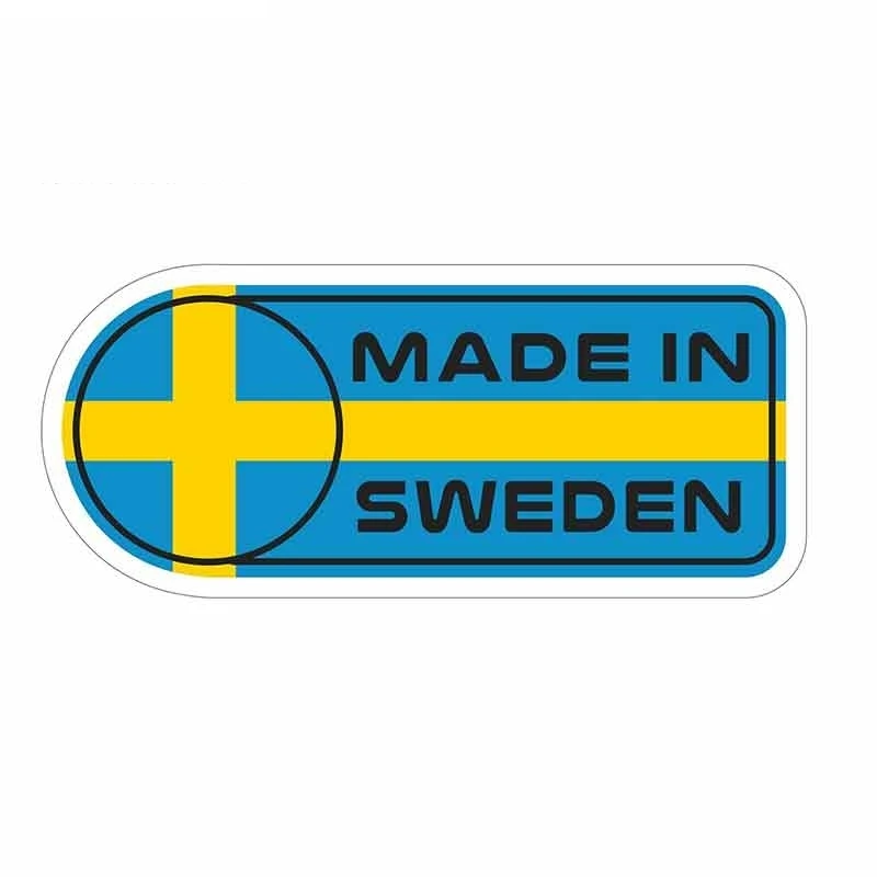 

FOR Made In Sweden Flag Sign Car Stickers Waterproof Decals Vinyl for JDM Windshield Bumper Windows Bumper Truck,13cm*5cm