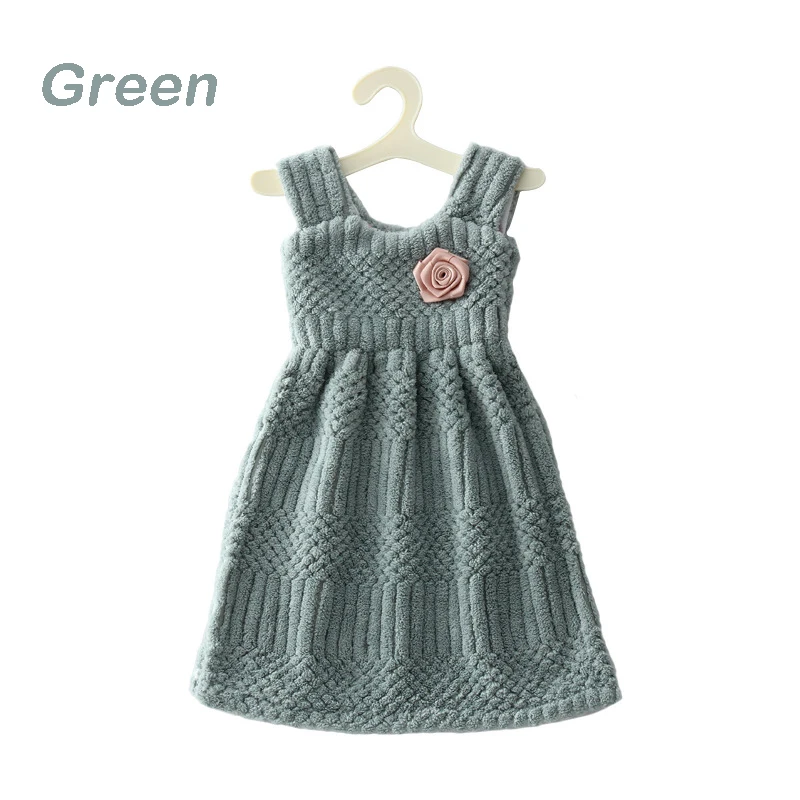 Милая Толстая искусственная кожа с вешалкой кухонная тряпка для мытья посуды