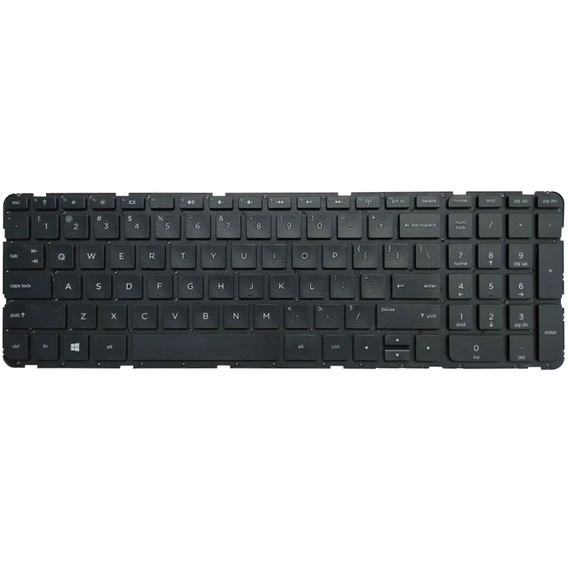 Новая английская клавиатура для ноутбука HP Pavilion 17-N 17-E 17N 17 E R68 белая и черная без