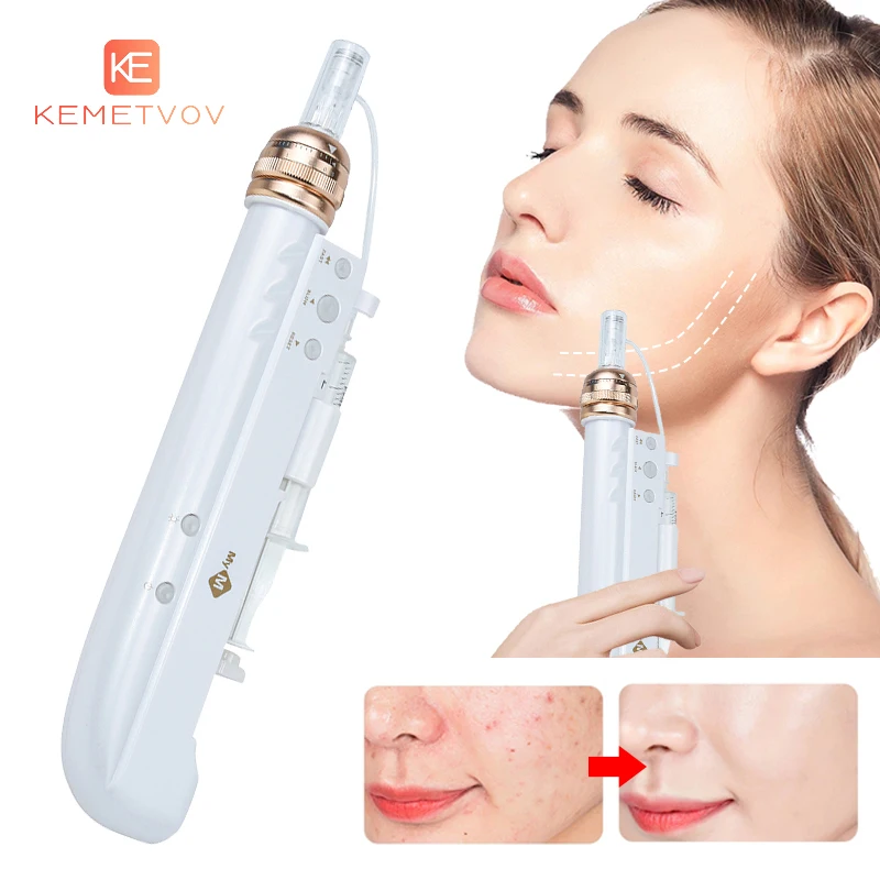 

MTS Hydra Syringe Mesotherapy Machine LED Light Therapy 2 in 1 Aqua Microneedle Pen Mym Beauty F8S Facial Lifting Moisturizing