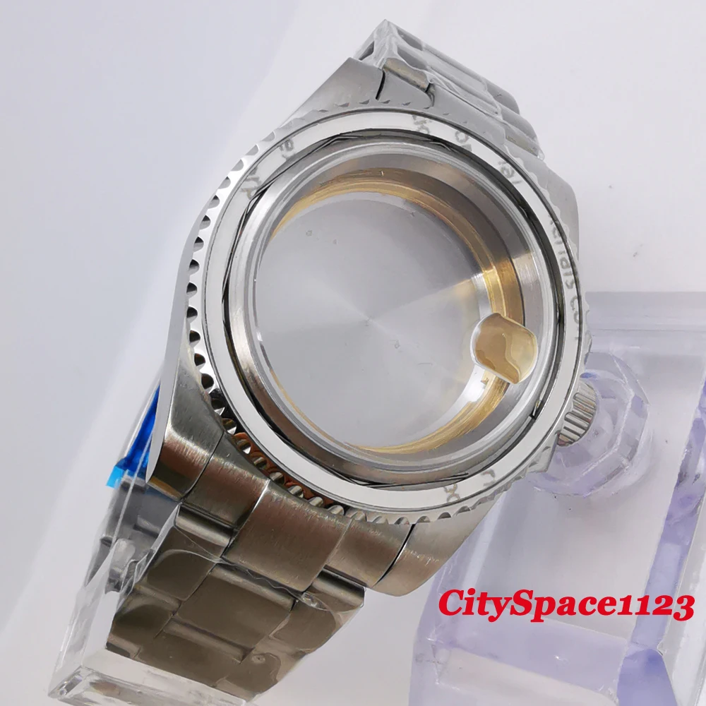 40 мм сапфировое стекло 316L чехол для часов из нержавеющей стали подходит ETA 2836 Miyota