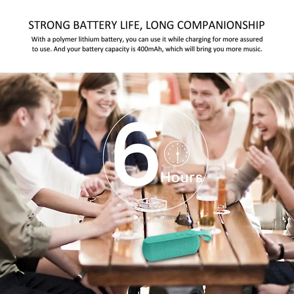 Новинка 2019 портативная беспроводная Bluetooth колонка стереоколонка 4 цвета радио