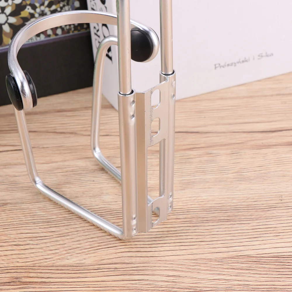 

2pcs Durable Water Bottle Holder Alloy Motorcycle Water Bottle Cage Holder Useful Bike Bottle Storage Rack (Silver)