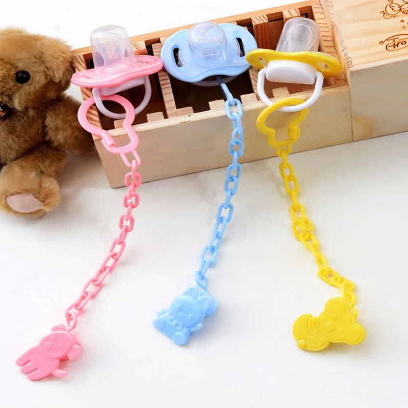 

Baby Pacifier Chain Anti-lost Nipple Holder Baby Teether Chain Portable Feeding Pacifier Auxiliary Food Grade PP Infant Supplies