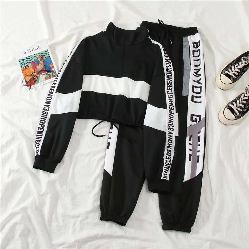 2021 Осенняя уличная одежда с высокой талией брюки-карго женские свободные