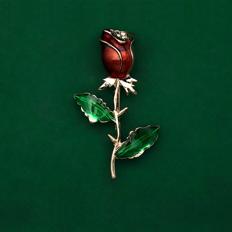 Fashion Trendy Alloy Enamel White Floral Leaf Brooch Lily Of The Valley Pin High Quality Jewelry For Women Scarf Buckle | Украшения и