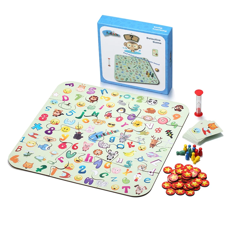 

Improve Children's Concentration Parent-Child Team Interactive Game Find Picture Puzzle Memory Board Game 4-8 Year Old Girls Edu