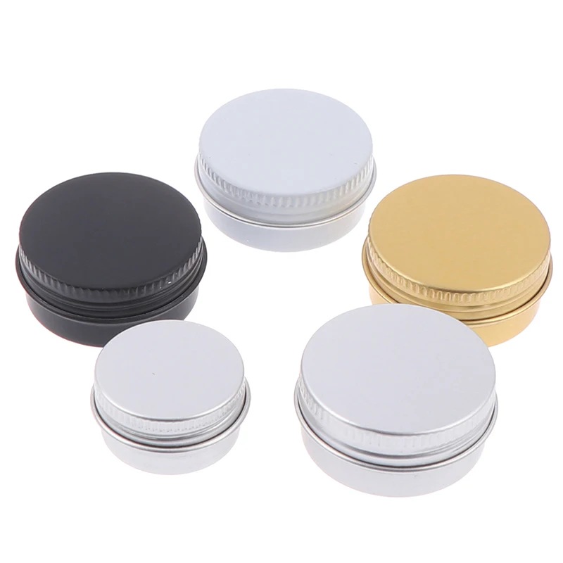 10 шт. Алюминий банку контейнеры горшок олова пустой воск бальзам для губ