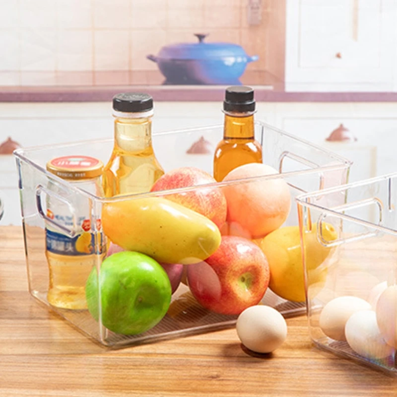 

Egg Box Plastic Clear Storage Holder for Kitchen Refrigerator Keep Vegetable Fruit Fresh Multifunctional Organizer