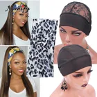 Шапочка для парика с повязкой на голову, сетчатая, для изготовления париков, вентилируемая, плетеная шапочка с ремешком для волос, вязаная крючком шапочка Nunify парик с головной повязкой