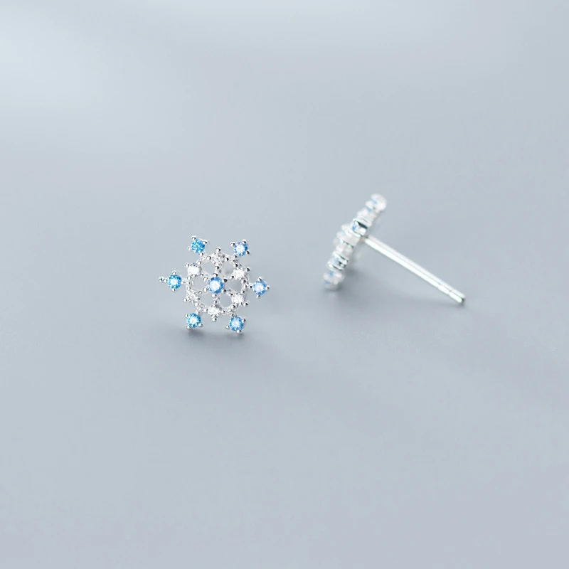 MODIAN модные синие туфли с украшением в виде кристаллов милые серьги гвоздики