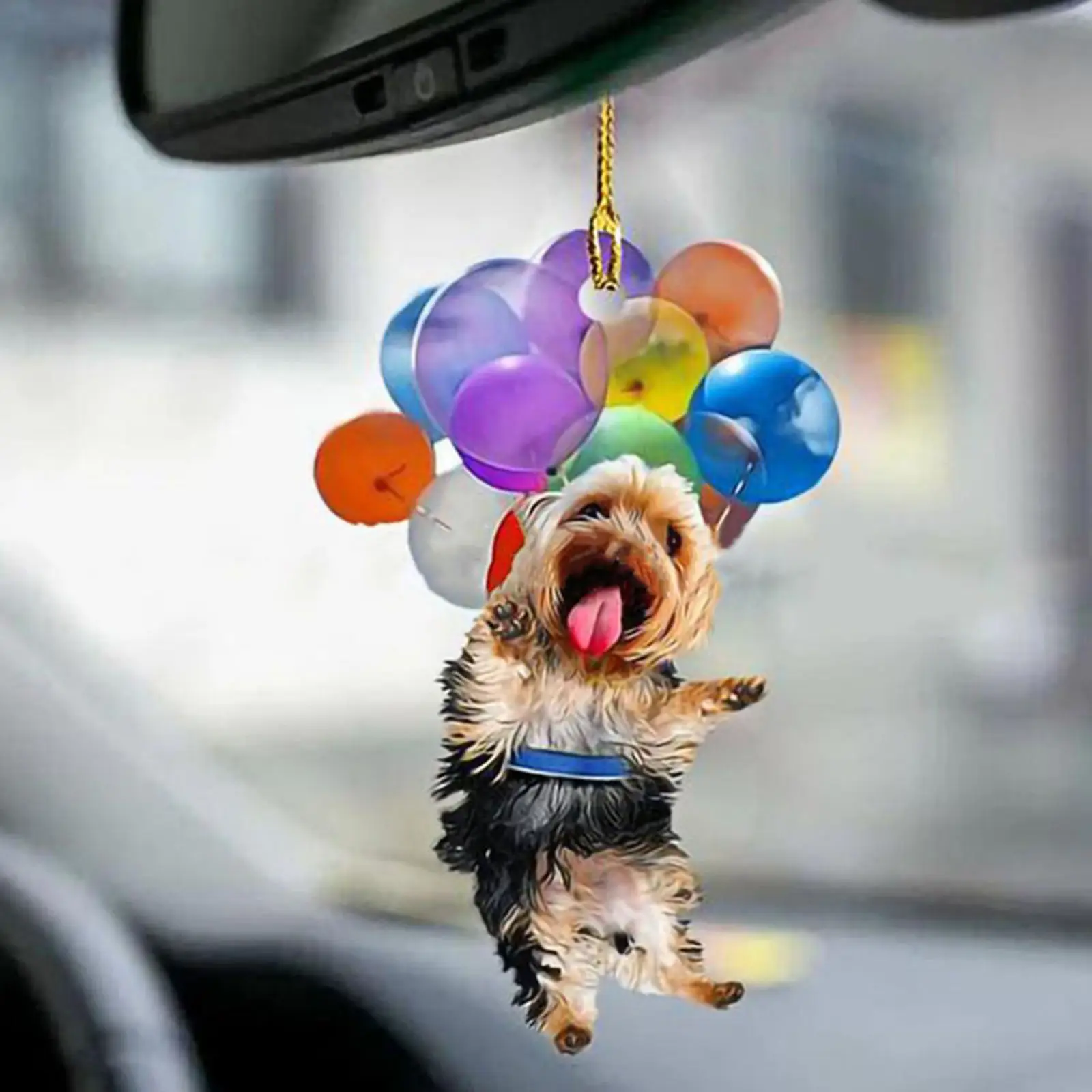 

Яркая подвеска, красочная подвесная собака и воздушный шар, подарки для украшения интерьера автомобиля