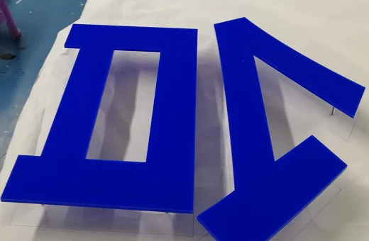 3D alphabet logo flat cut sign vinyl laser acrylic letter personalized signage for advertising | Дом и сад