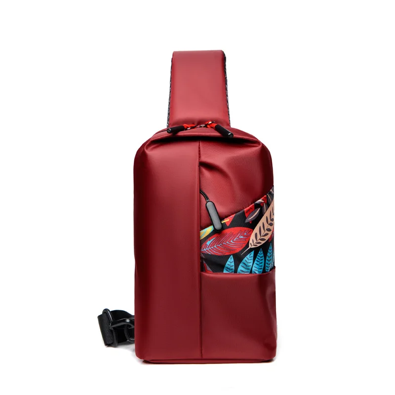 

Chest Package 2021 Fashion Men's Single Shoulder Bag Leisure Man Inclined Shoulder Bag Printing Handbag Men Bags