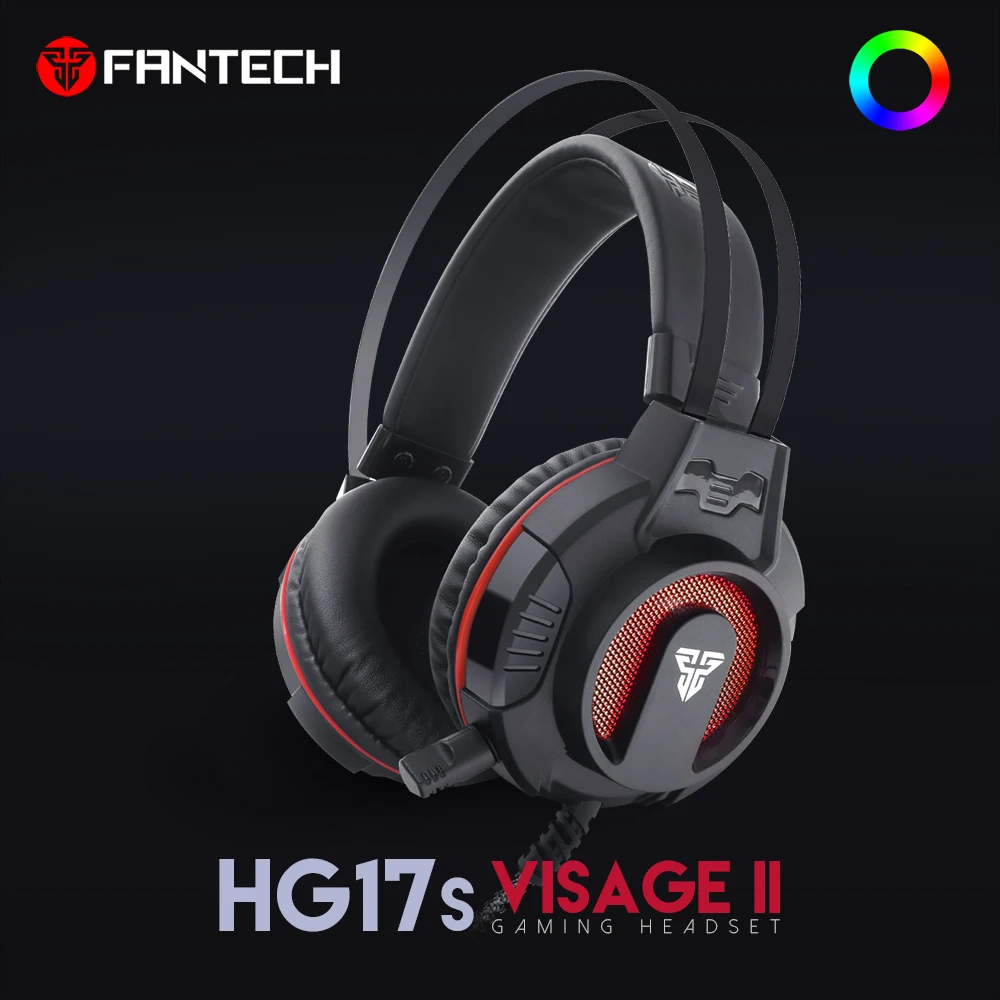 FANTECH HG17S 3 5 мм разъем RGB Игровые наушники широкое звуковое поле и С микрофоном для