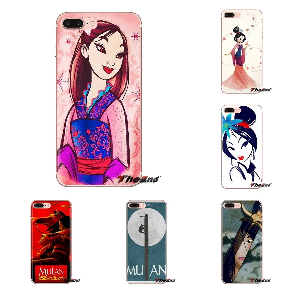 Китайский Японский стиль аниме Мулан для iPhone XS Max XR X 4 4s 5 5S 5C SE 6 6S 7 8 Plus samsung Galaxy J1 J3 J5