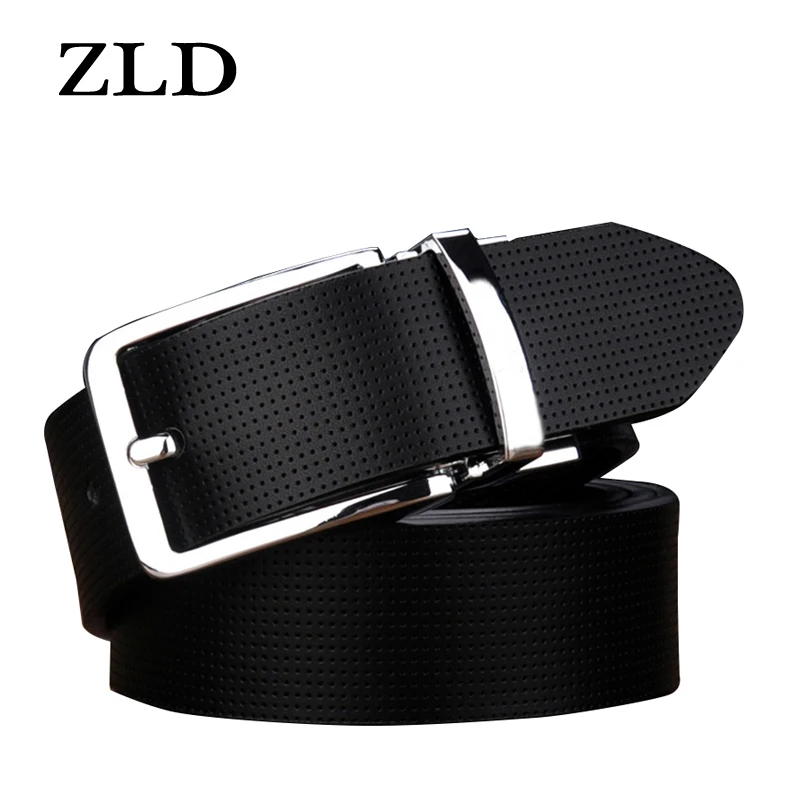 Ремень ZLD мужской из натуральной кожи двухсторонний кожаный пояс с вращающейся