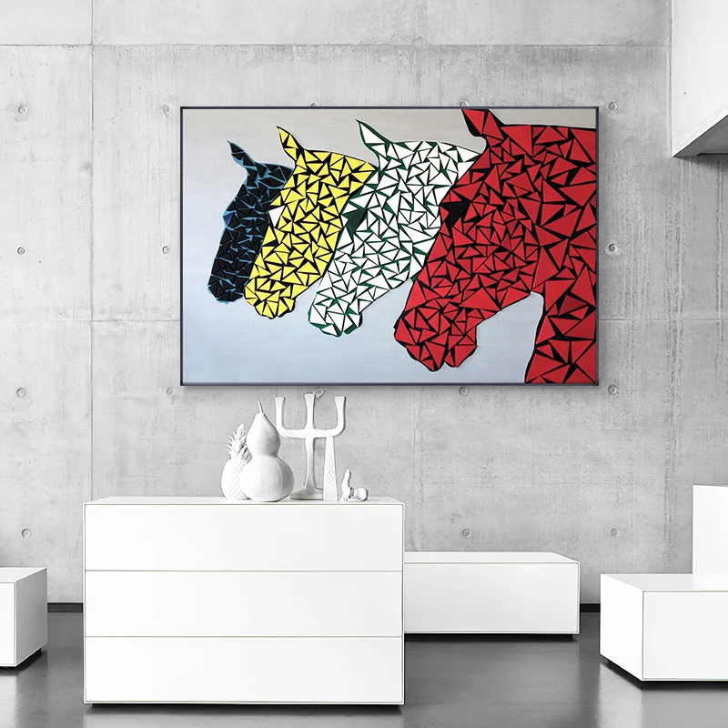 Современные креативные абстрактные холщовые постеры с изображением головы