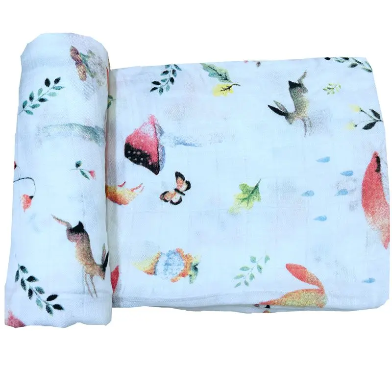 

ins hot muslin baby blanket 100% bamboo fiber swaddle soft newborn blankets bath gauze infant wrap sleepsack dropshipping