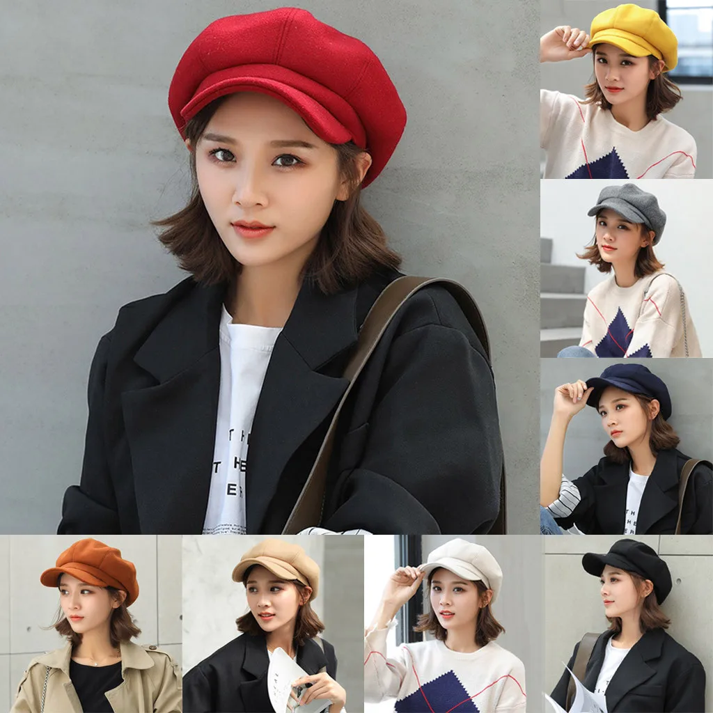 Шапки 2020 весна зима новая дамская шапка осень и теплый модный шерстяной берет