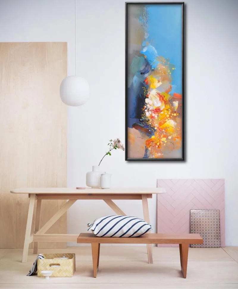 Абстрактный пейзаж холст живопись в гостиной интерьер ресторана картина для