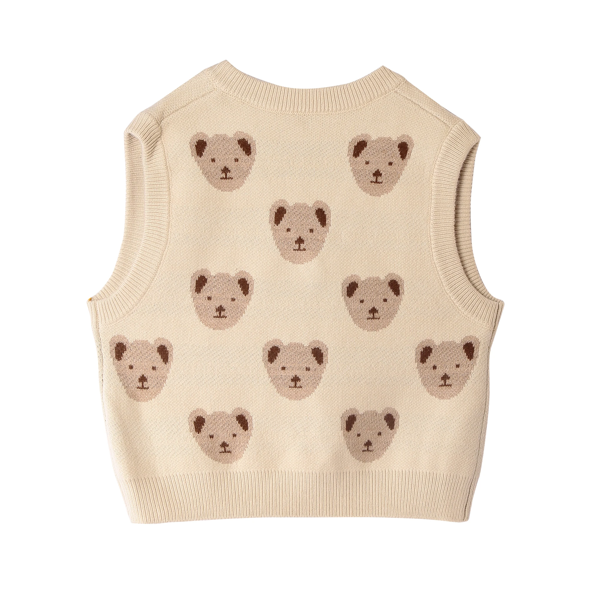 Повседневные вязаные жилеты для женщин с V-образным вырезом Универсальный