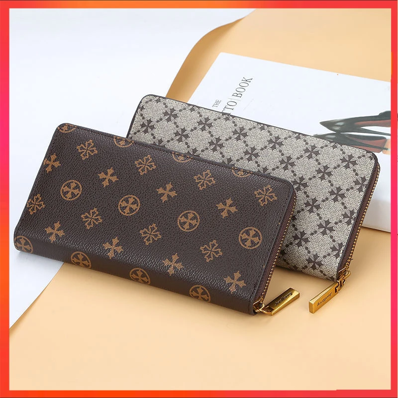 

2021 New Fashion PU Leather Wallets Long Purses Women Clutch Cards Holder Moneybag Billfold Coin Purse Unisex Zipper Wallet