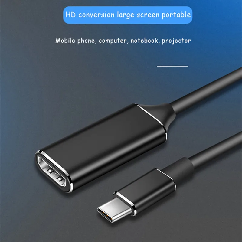 

Hot Sale USB C To HDMI-compatible Adapter 4K 30Hz Cable Type -compatible For MacBook Samsung Huawei Mate P20 USB-C Adapter