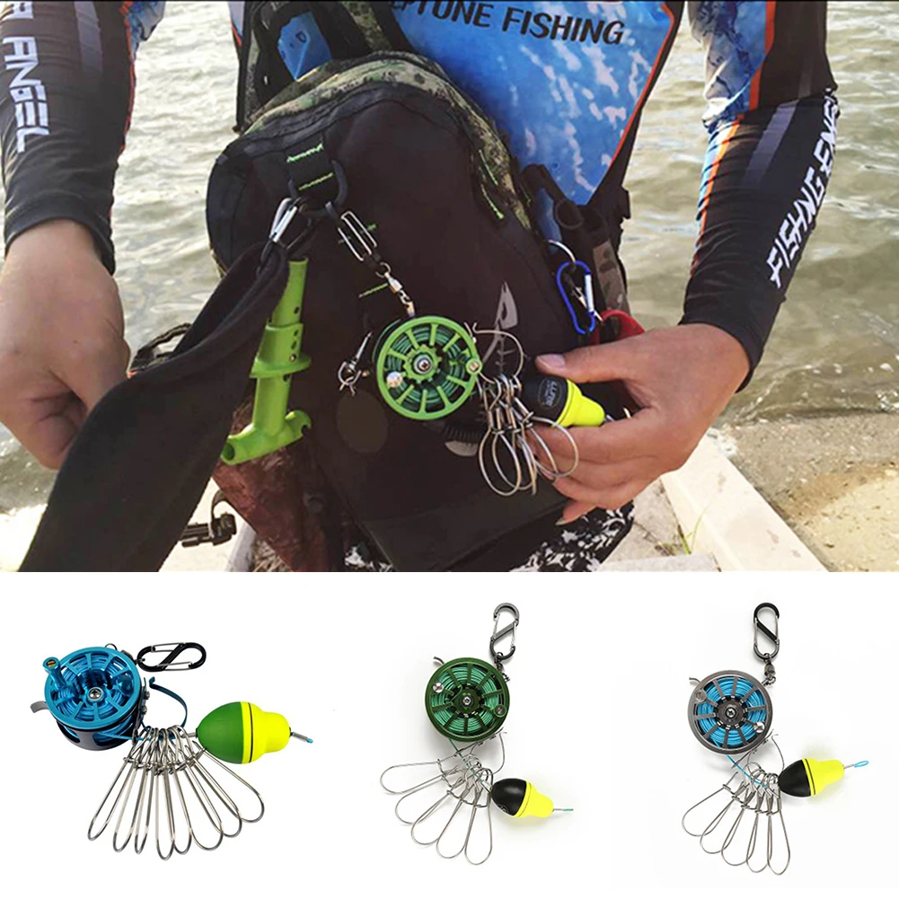 

Stainless Steel Live Fish Lock Buckle With Fishing Reel Float Fishing Equipment Highly Hollow Lightweight Fishing Tools