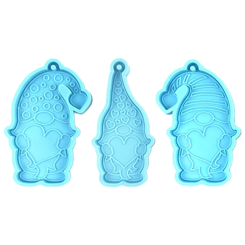 

Keychain Epoxy Resin Mold Dwarfs Valentine's Day Keyring Casting Silicone Mould DIY Crafts Jewelry Pendant Making Tools
